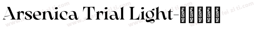 Arsenica Trial Light字体转换